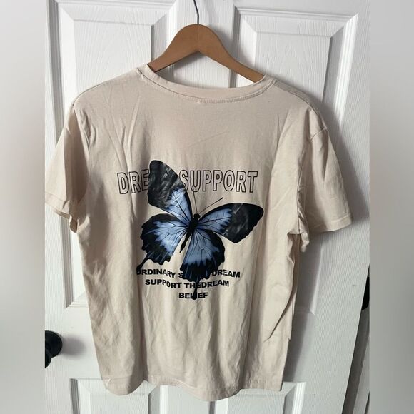 Men’s Butterfly / Dream Short Sleeve Tee Shirt Size M - Picture 1 of 3